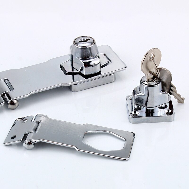 Thicken Zinc Alloy Buckle Lock For Wardrobe Cabinet File Cabinet Door Lock For Home Office With 2 Keys Drawer Lock