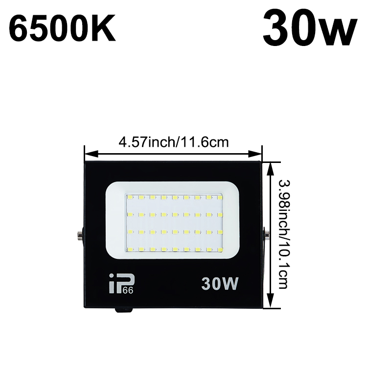 Led-projektør spotlight rgb led-projektør udendørsbelysning vandtæt væg garage fitnesscenter landskabsbelysning  ac220v stk.: Kold hvid