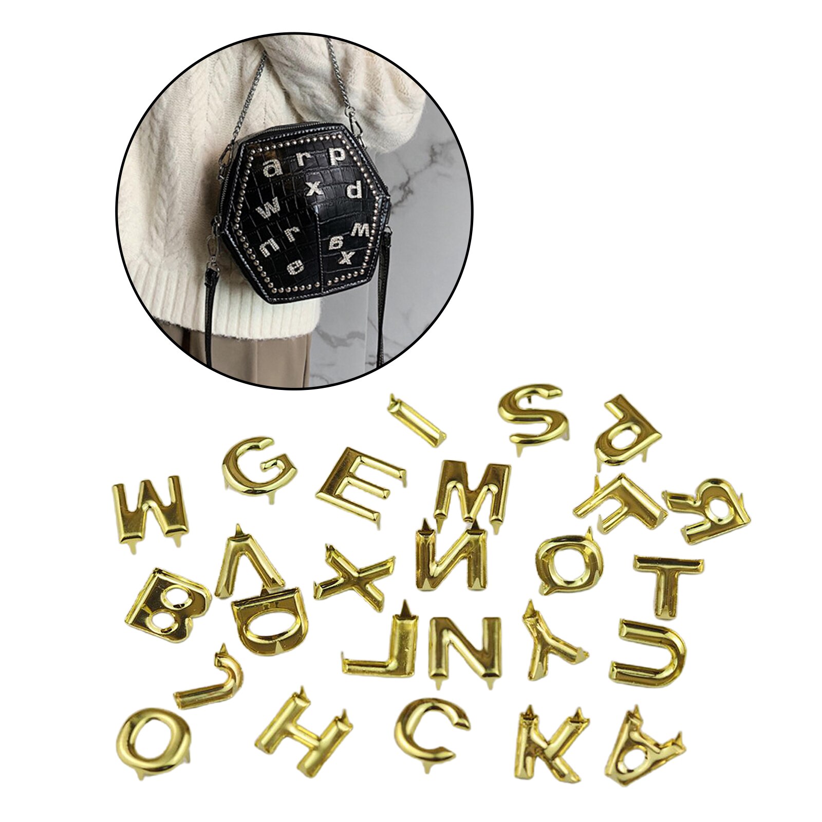 26Stck Englisch knapp Niet Nailhead Metall Leathercraft Reparatur Nieten Spitze Dekore