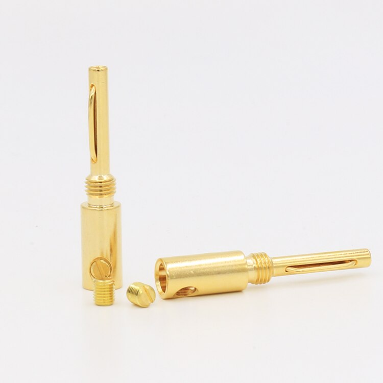 VB425G connecteur banane plaqué or adaptateur banane connecteurs banane argent 16 pièces
