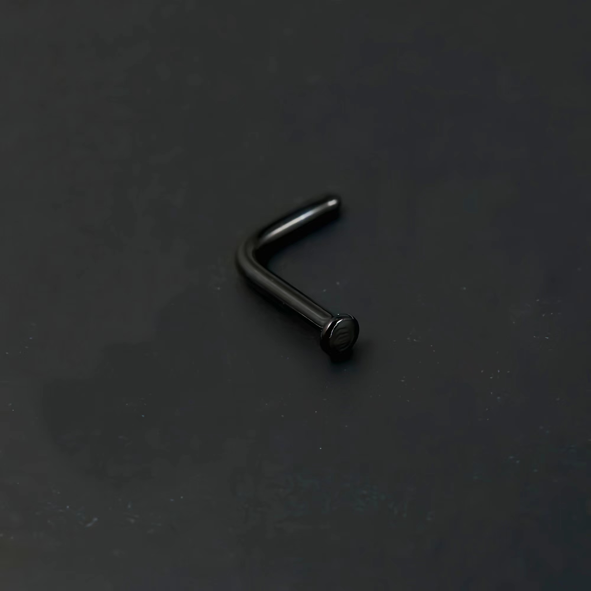 1Pc Glas Transparant Neus Stud Rechte Neus Ring Retainer Houder Neus Hoop Ring Body Piercing Sieraden 18G: Antique Copper Plated