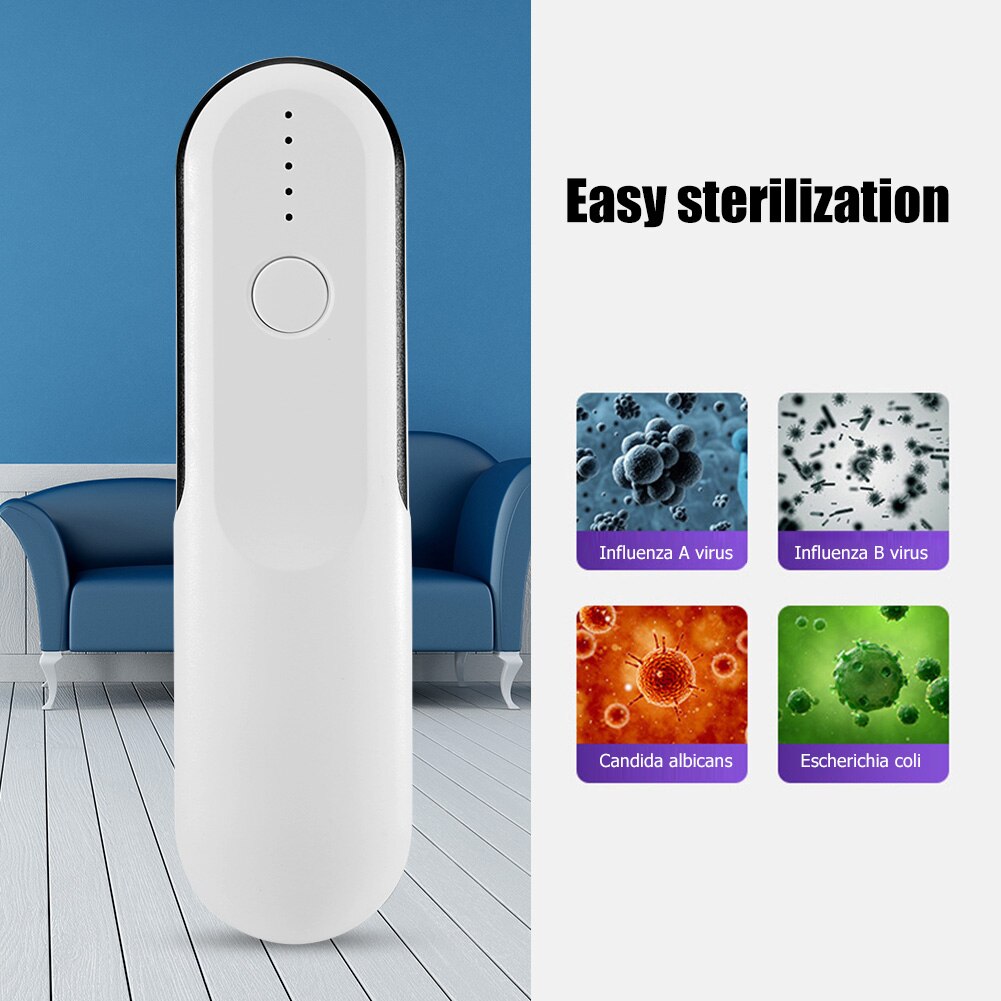 Bærbar håndholdt uv led sterilisator lys tyngdekraft sensor switch ultraviolet desinfektion bakteriedræbende lampe soveværelse uv sterilisator