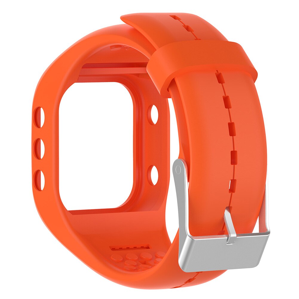 Adjustable Sports Silicone Watch Strap Wrist Band for Polar A300 Smart Bracelet: Orange