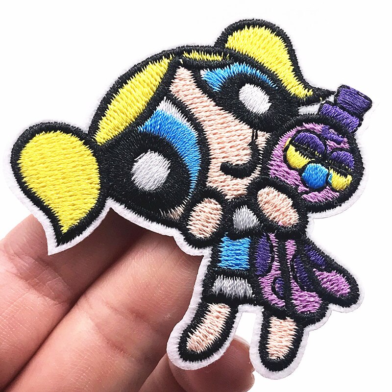 10 Stuks Cartoon Power Meisjes Naaien Levert Ijzer Op Kleding Applique Patch Diy Kleding Accessoires Borduurwerk Patches: NICKEL