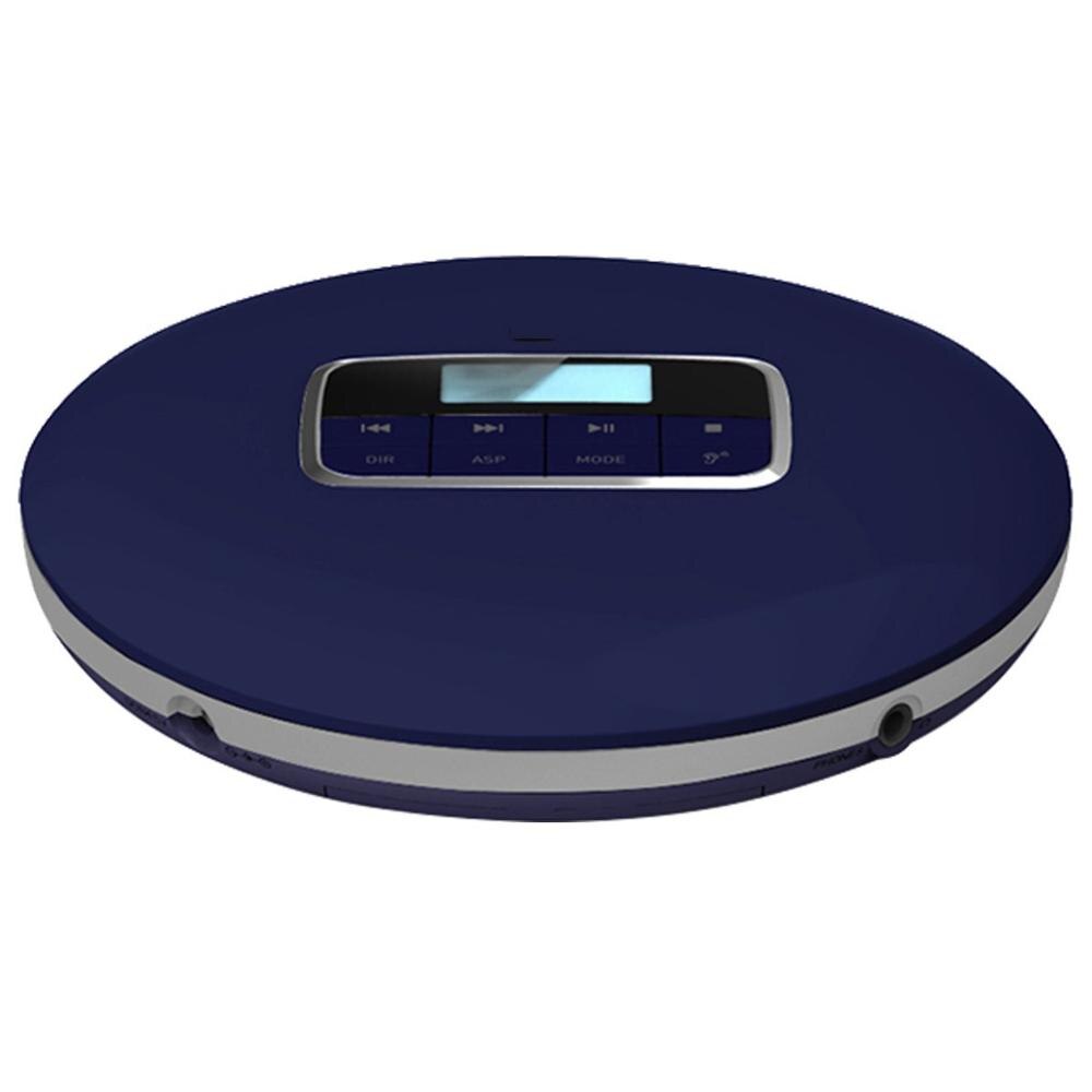 Draagbare Cd Speler, Hott Draagbare Persoonlijke Cd-speler Met Hoofdtelefoonaansluiting, anti-Skip/Shockproof Bescherming Compact Cd Muziek: Deep Blue