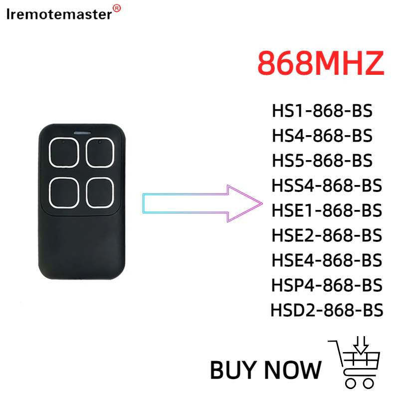 HORMANN 868 AFSTANDSBEDIENING HSE2 HSE4 868 BS ROLLING CODE AFSTANDSBEDIENING BiSecure 868 MHz GARAGEDEUR AFSTANDSBEDIENING APPARAAT