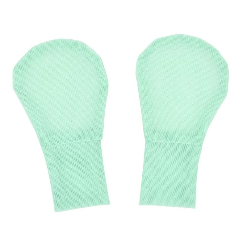 KLV été maille couleur unie bébé gants -né bain enfants filles garçons anti-rayures Protection gant doux