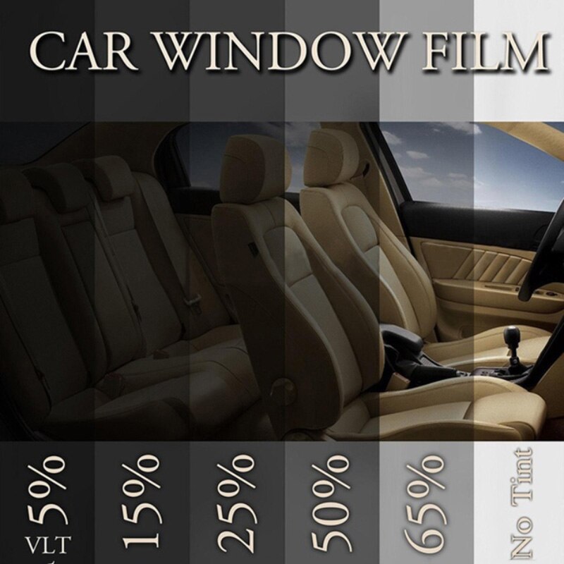 1 Roll Of Auto Car Windows Tint Film Fits For Car Window Glass Sun Shade 15% VLT