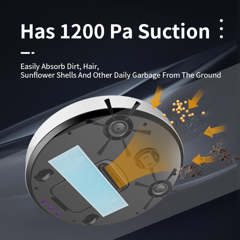 Smart Vacuum Cleaner Robot Vacuum Cleaner Map Navigation Suction Smart Memory Sweeping Robot With Mopping Function