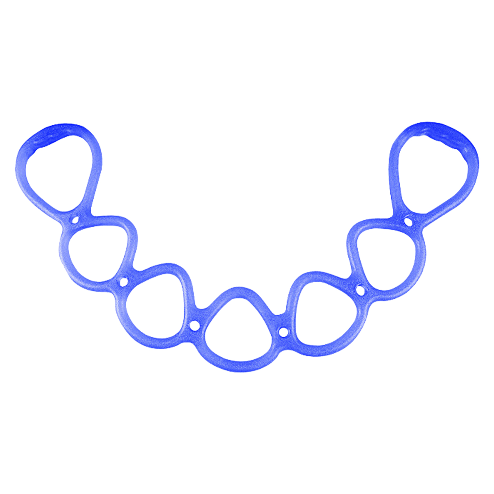 Physical Therapy Home Gym Resistance Exercise Band Working Out Hand Foot Stretchable Back 7 Ring Portable Fitness Leg For Women: Blue