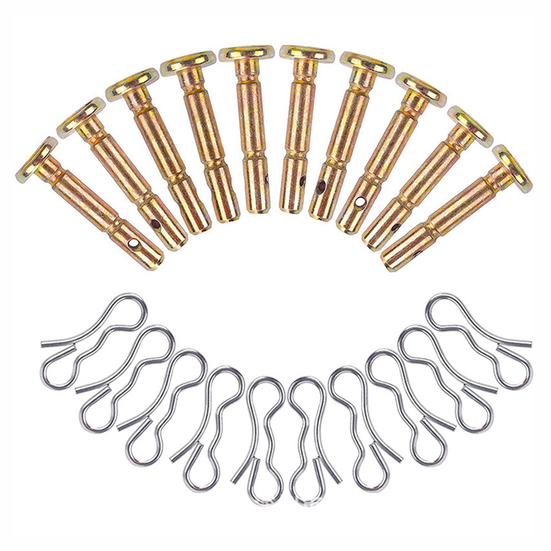 10PCS Shear Pin And Split Pin Kit For Snow Blower Shear Pin 738-04124A And 714-04040