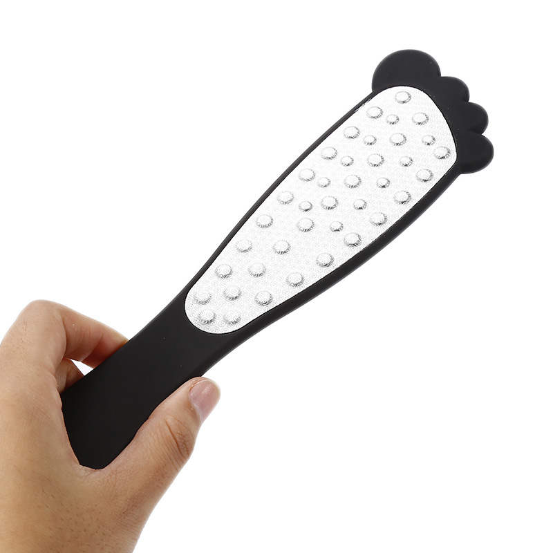 1PC Hard Dead Skin Remover Voet Vorm Bestand Pedicure Dubbele Side Schuren Bestand Herbruikbare Wasbare Roestvrij Staal Bestand