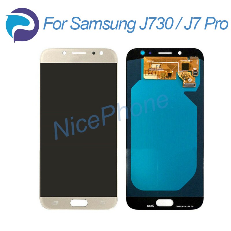 AMOLED J7 Pro lcd screen 1920*1080 touch digitizer display assembly replacement SM-J730F/FM/K/G/GM,S727VL J730 lcd screen: Gold(LCD only)