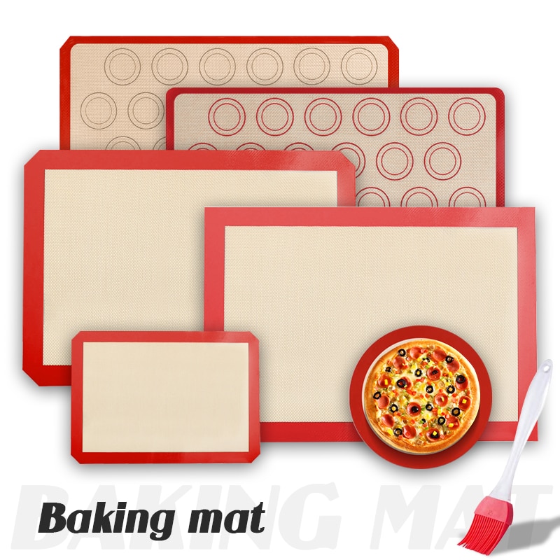 Silicone Macaron Baking Mat - for Bake Pans - Macaroon/Pastry/Cookie Making - Grade Nonstick