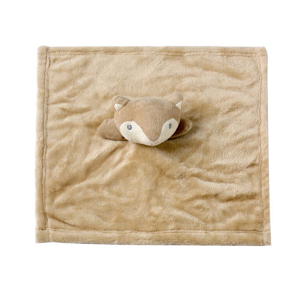 Vit sammet kanin lugnande docka supermjuk baby enfärgad lugnande handduk kan nås babyfiltar för babybruk