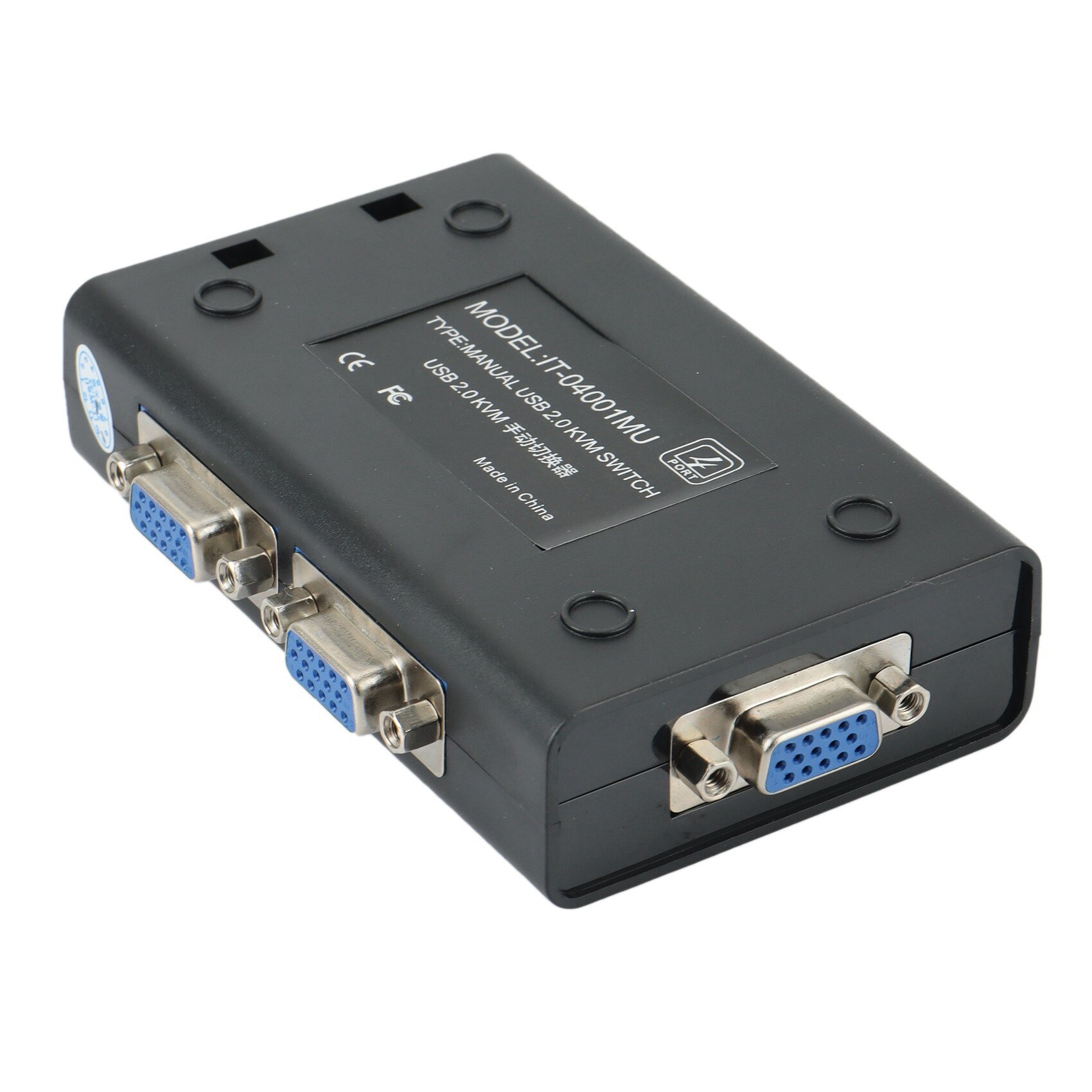 KVM Switch,USB VGA KVM Switch for 4PC Sharing One Video Monitor and 3 USB Devices,for PC, Keyboard, Mouse, Scanner