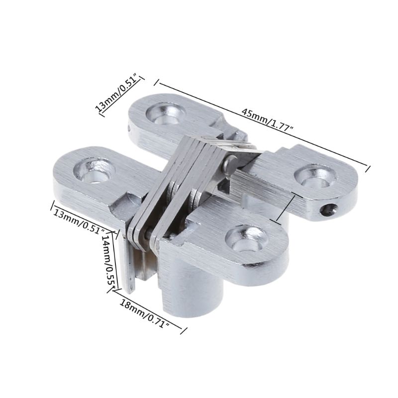 Hidden Cross Hinge Concealed Mortice 180 Degree Opening Folding Door Furniture Hardware