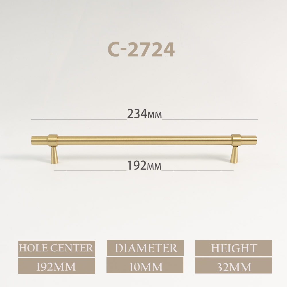 6,37'' massief messing knop en handvat T-vorm kast/boekenkast handgrepen satijn messing gouden lade pull Scandinavische meubelgrepen: Rood