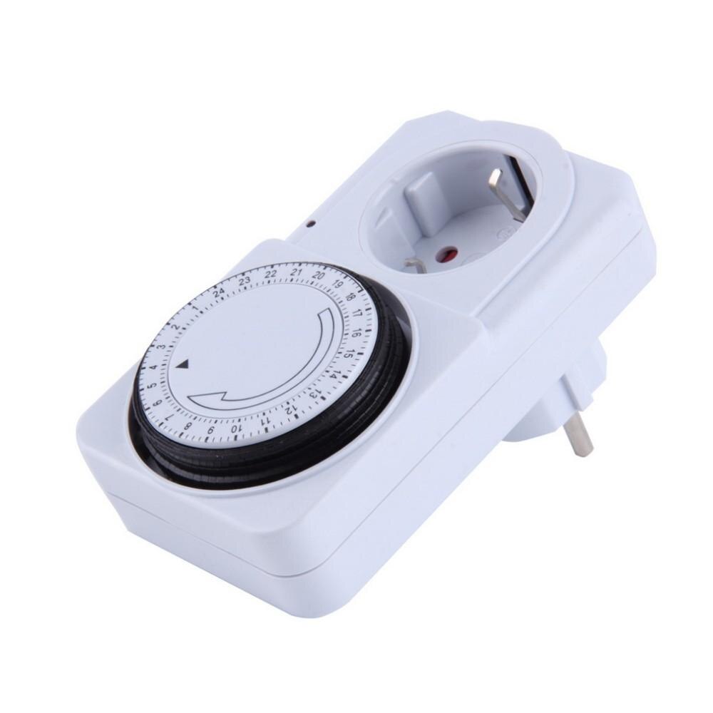 24 Hour Mechanical Electrical Plug Program Timer Power Switch Energy Saver, Timer programmable switch plug, smart power plugs