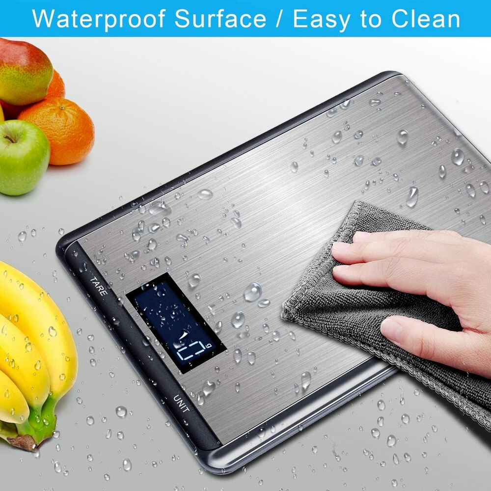 Kitchen Scales Digital LCD Backlight Display Stainless Steel Electronic Food Weight Balance Scales For Kitchen Cooking5/10Kg/1g