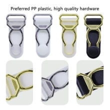 80 Pcs/Lot1.2CM Garter Clip Garment Clip Clothing Accessories Sewing Supplies Metal+PP Suspender Clips