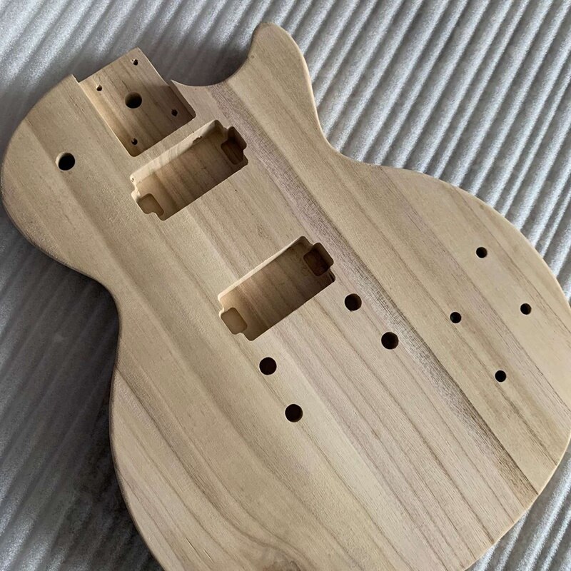 Corps de guitare électrique en bois, inachevé, fait à la main en noyer, pièce de remplacement