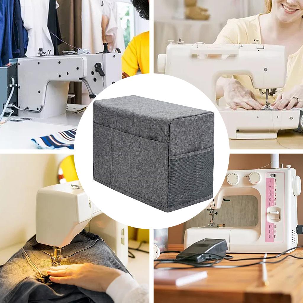 Protective Sewing Machine Cover with Pockets Pattern Protector Foldable for Beginners Most Standard Sewing DIY Accessories