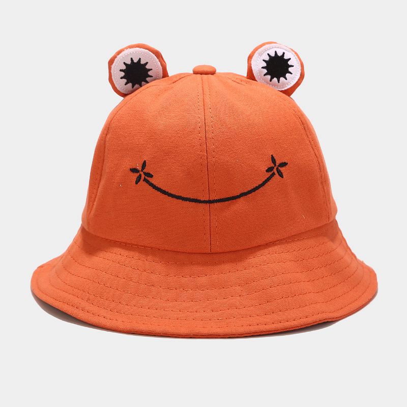 Women Frog Bucket Hat Summer Hat Female Parent-Child Frog Fishing Cap Korean Wild Cute Sun Hat Big Eyes Bucket Hat: 5