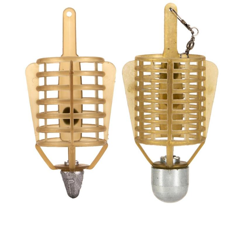 Bateau carpe pêche distributeur d'appâts Cages porte-leurre panier Cage piège de pêche plomb plombs plastique pêche leurre Cage: 20g