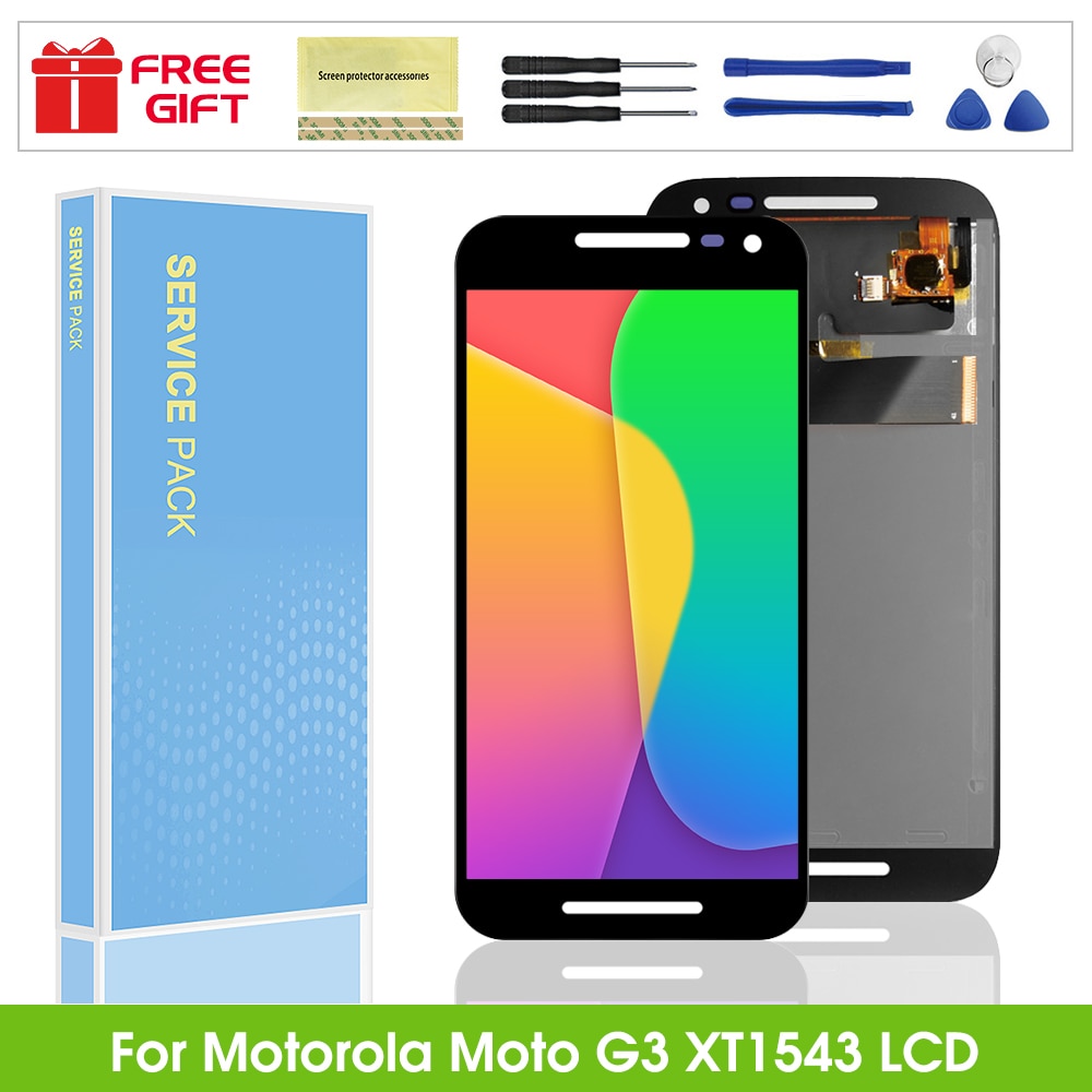 Voor Motorola Moto G3 XT1540 XT1541 XT1543 Lcd Touch Screen Digitizer Vergadering Voor Motorola Moto G3 Lcd-scherm