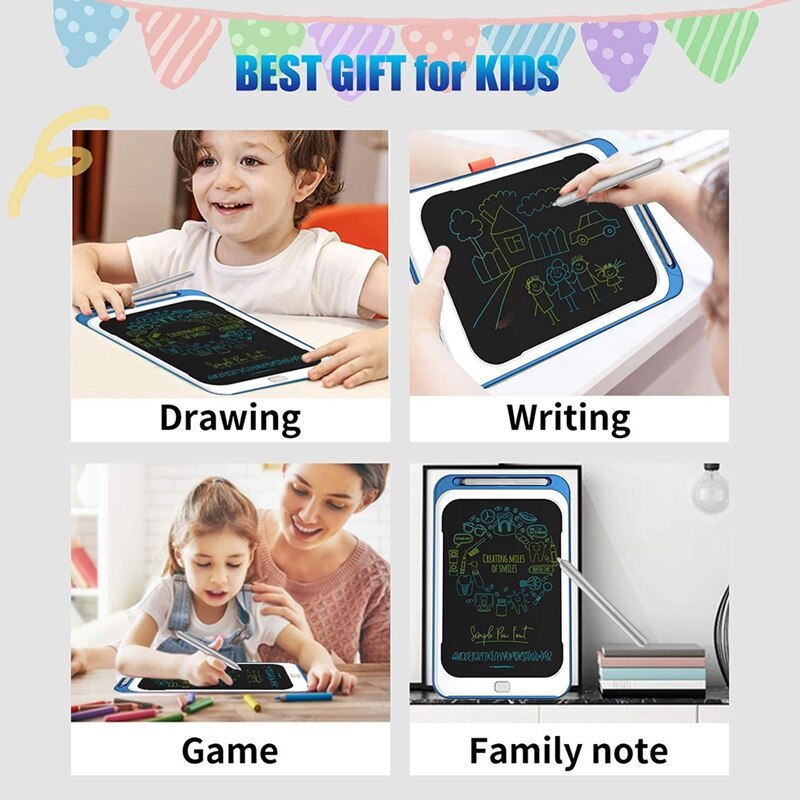 Lcd Schrijven Tablet 10 Inch Doodle Board, Kleurrijke Scherm Tekening Tablet, reizen En Leren Speelgoed Voor Jongens En Meisjes