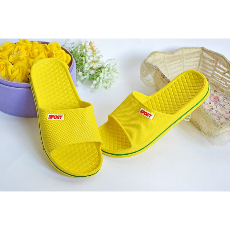 EVA Household Slippers Men's Indoor Flip Flops Lovers' Anti Slip Thick Bottom Slippers Summer Women Home Flat Shoes WSL1000