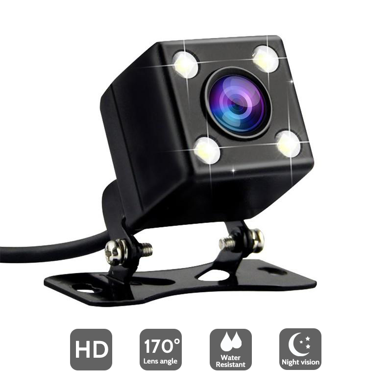 HD Nachtzicht Reverse Camera Auto Achteruitrijcamera Met LED Verlichting 170 Graden Kijkhoek Parking Camera Zonder Guiding lijn