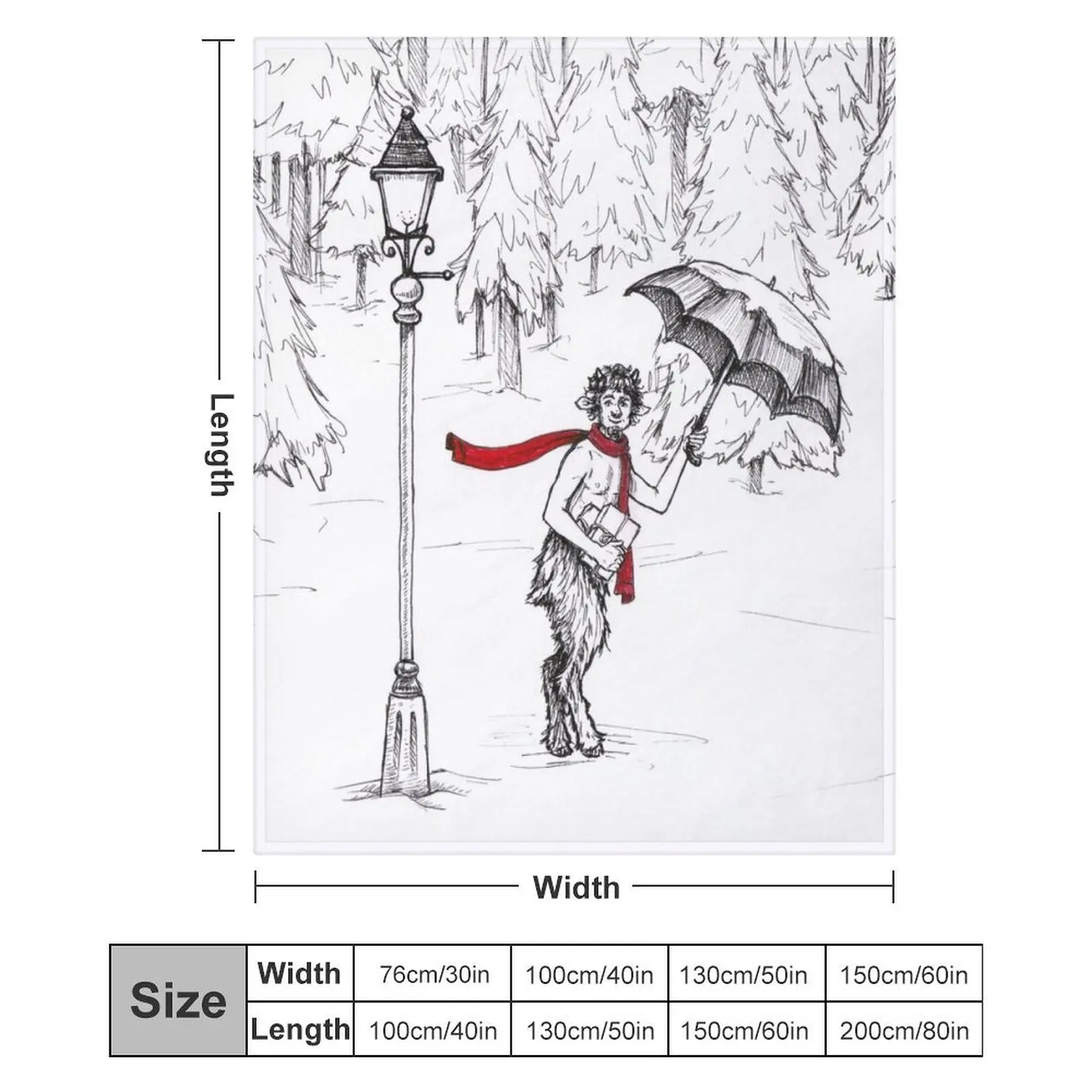 El León, la bruja y el armario, crónicas de Narnia Sr. Tumnus manta para sofá decorativo peludo mantas peludas