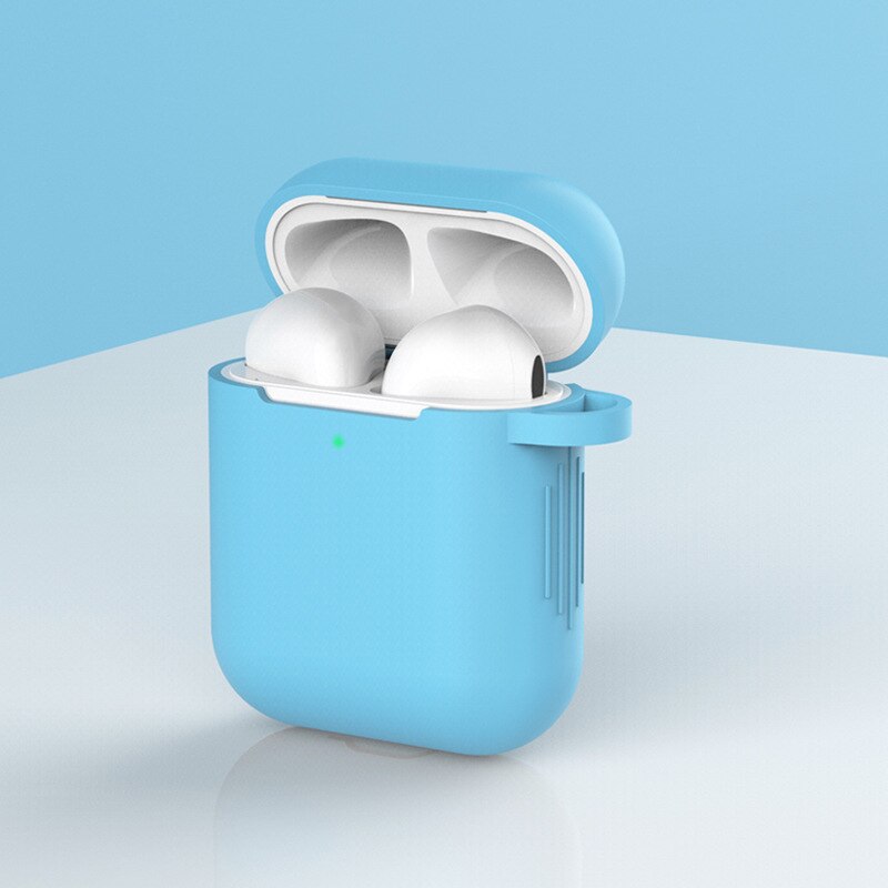 Silicone Earphone Case for Airpods Skin Sleeve Pouch Box Protector Wireless Headphone Protective Cover For Airpods 2/1 Air pods