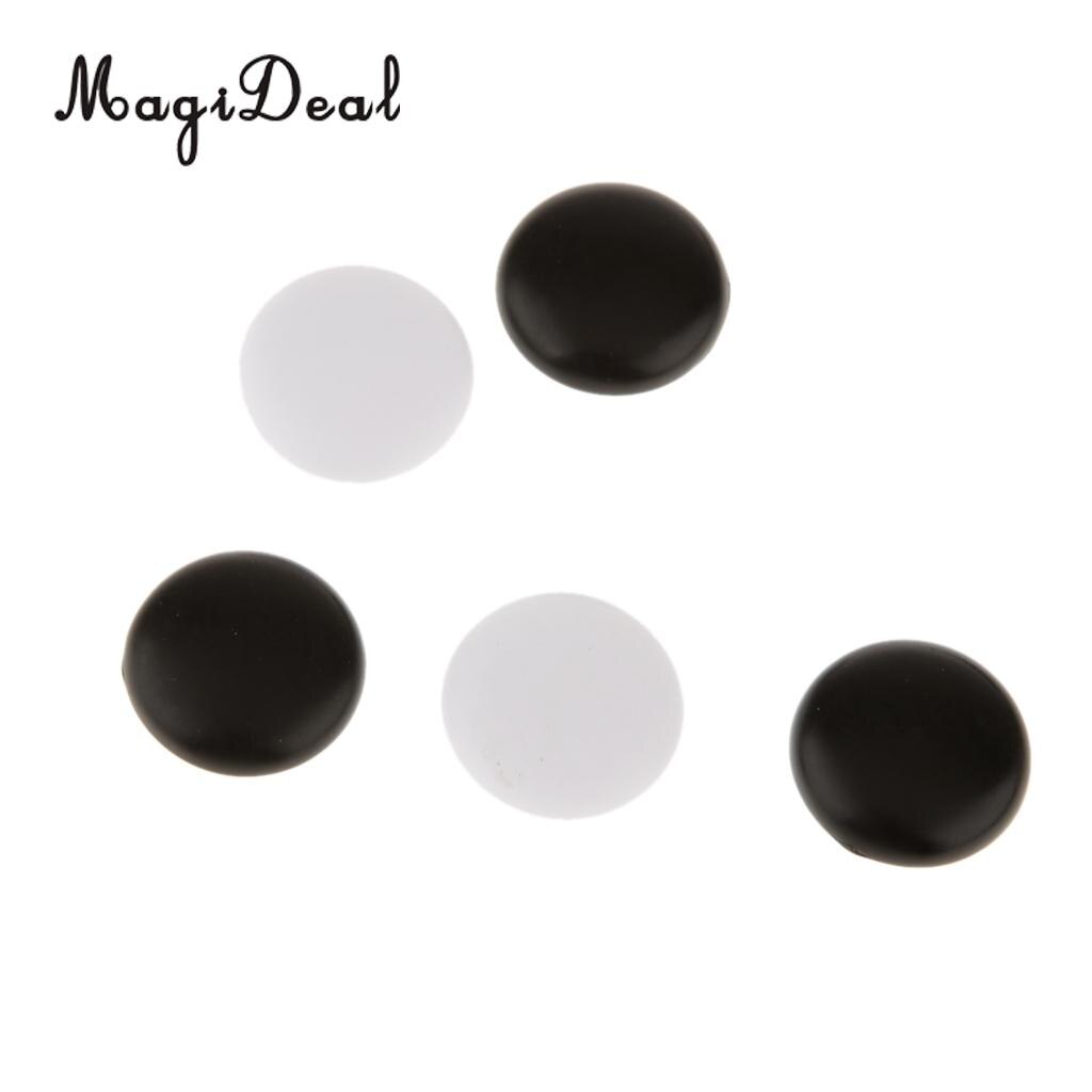 MagiDeal Go Game Black White Plastic Pieces Full Size Standard Set Educational Game for Funny Family Party Chess Game Kids