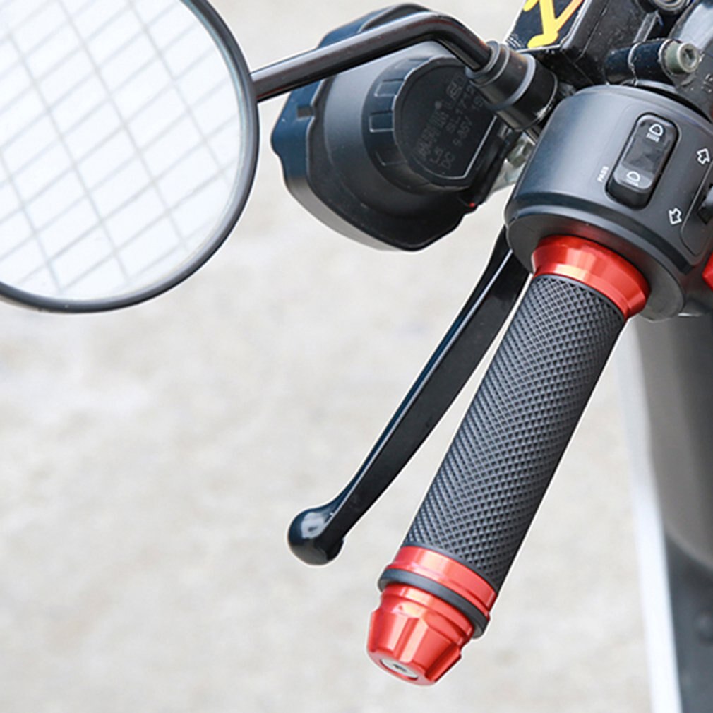 1 Pair 7/8'' Anti-Slip Motorcycle grips hand Handlebar Bar Grips Bicycle Rubber Mountain Cycle Handle Handlebar Bar Grips