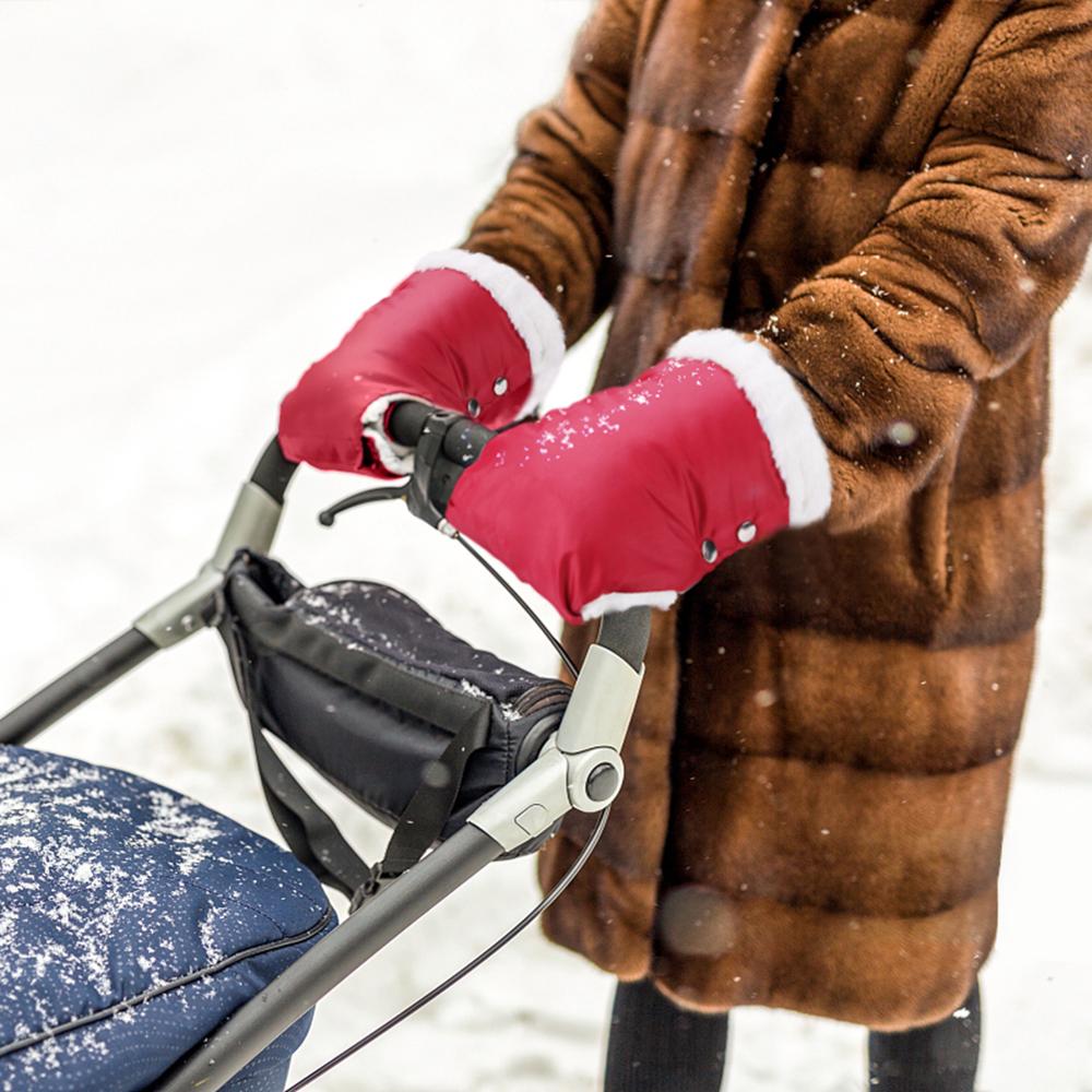 Landau poussette gants fourrure polaire landau main Portable confortable imperméable Muff bébé poussette