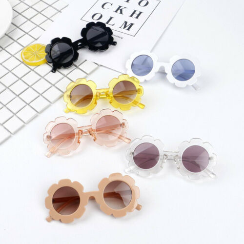 Cute Toddler Beach Flower Goggles Infant Baby Kids Unisex Child Plastic UV400 Frame Sunglasses Girl Boys Summer Outdoor Glasses