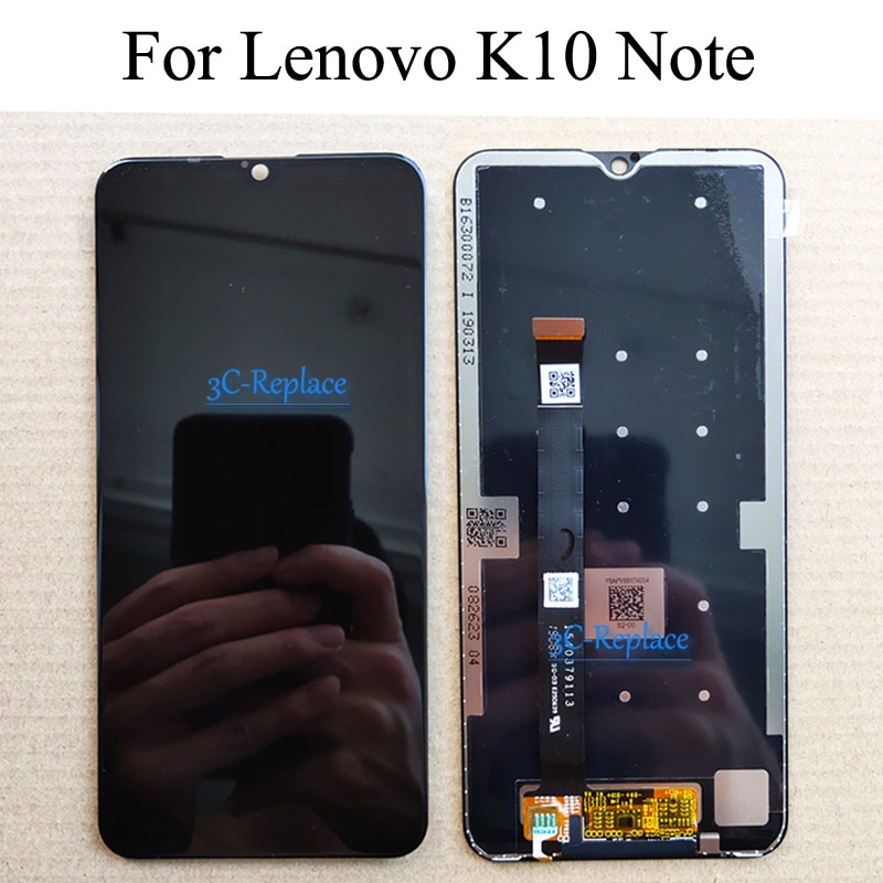 Pantalla LCD Original de 6,3 pulgadas para móvil, montaje de digitalizador táctil con Marco, reemplazo, para Lenovo K10 Note K10Note L38111