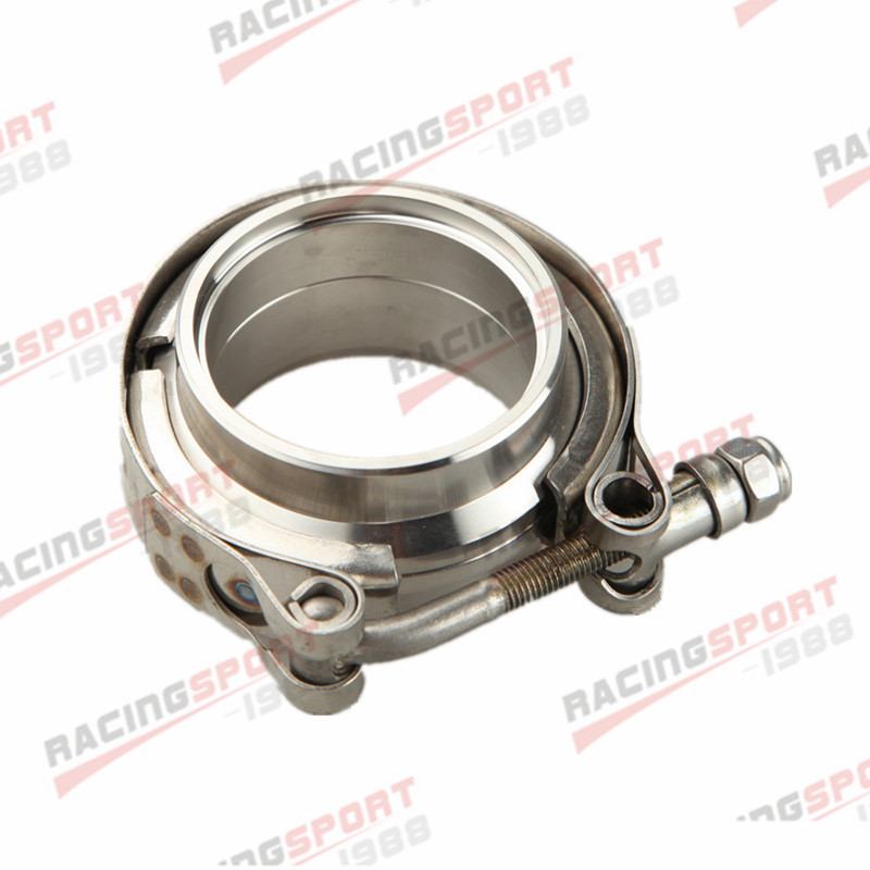 2" Inch Self Aligning Male/Female V-Band Vband Clamp Stainless Steel Flange Kit