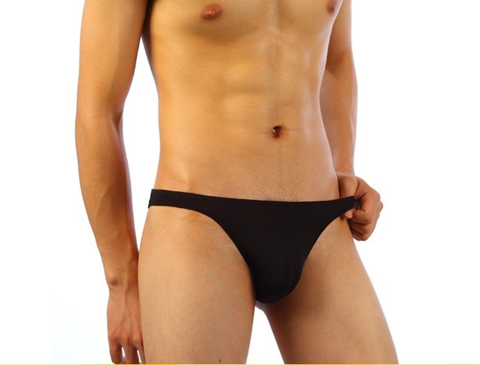 Herren Badehose niedrige Taille schmale Kante T-förmige Schwimm bibliothek sexy Bikini Strand hose uper trocken