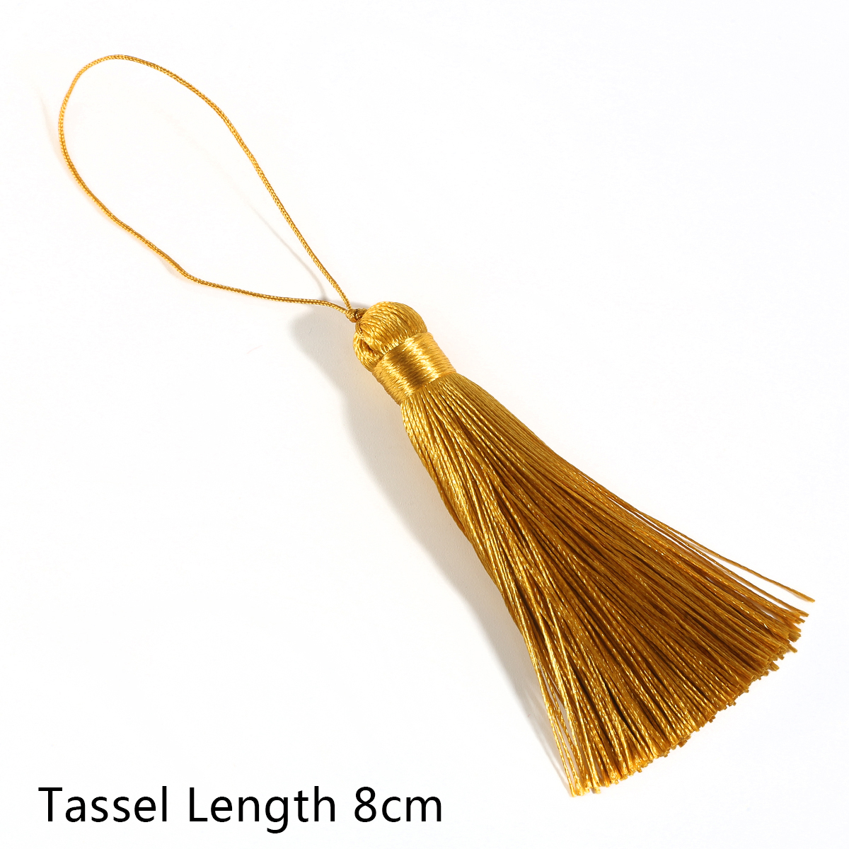8cm, tupsua,silkkihapsut,askartelutupset,hapsut verhoon,tupsut koruihin tee itse,hapsuverho ,2kpl /pussi: Tummankeltainen