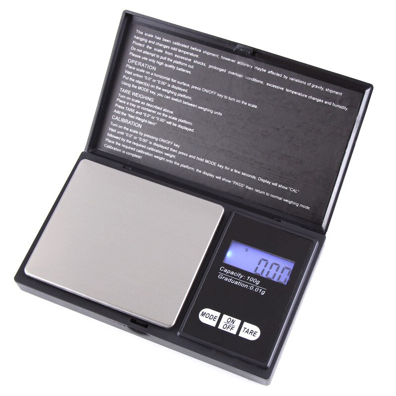 Electronic Digital Pocket Scale 200g 0.01g Precision Small Jewelry Weighing Scale Kitchen Supplies Backlight Gram Scale