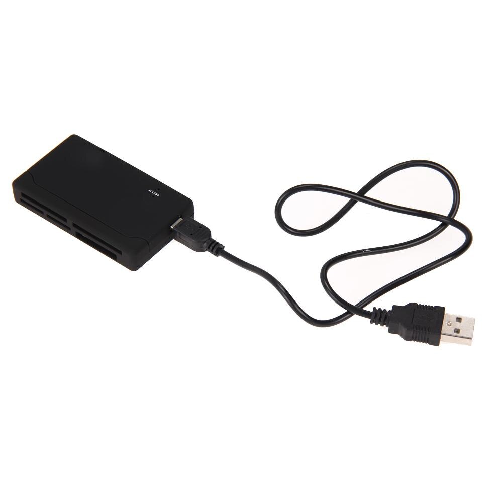 Black All in One Memory Card Reader USB External Card reader SD SDHC Mini Micro M2 MMC XD CF Adapter