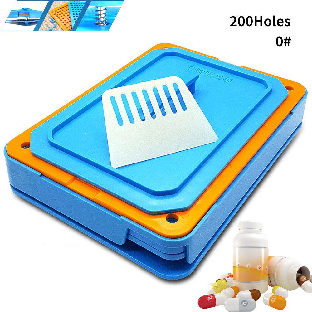 Manual #0 hole ABS Blue Capsule Filling Plate Filling Machine Capsule: Default Title