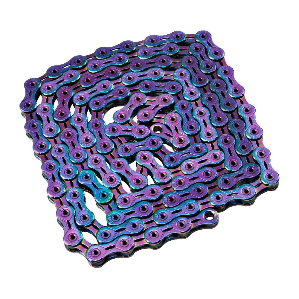 SUMC MTB Mountain Bike Chain Road Folding Bicycle Colorful Rainbow Shift Chain 9 10 11 12 Speed Half Full Hollow Steel Chains