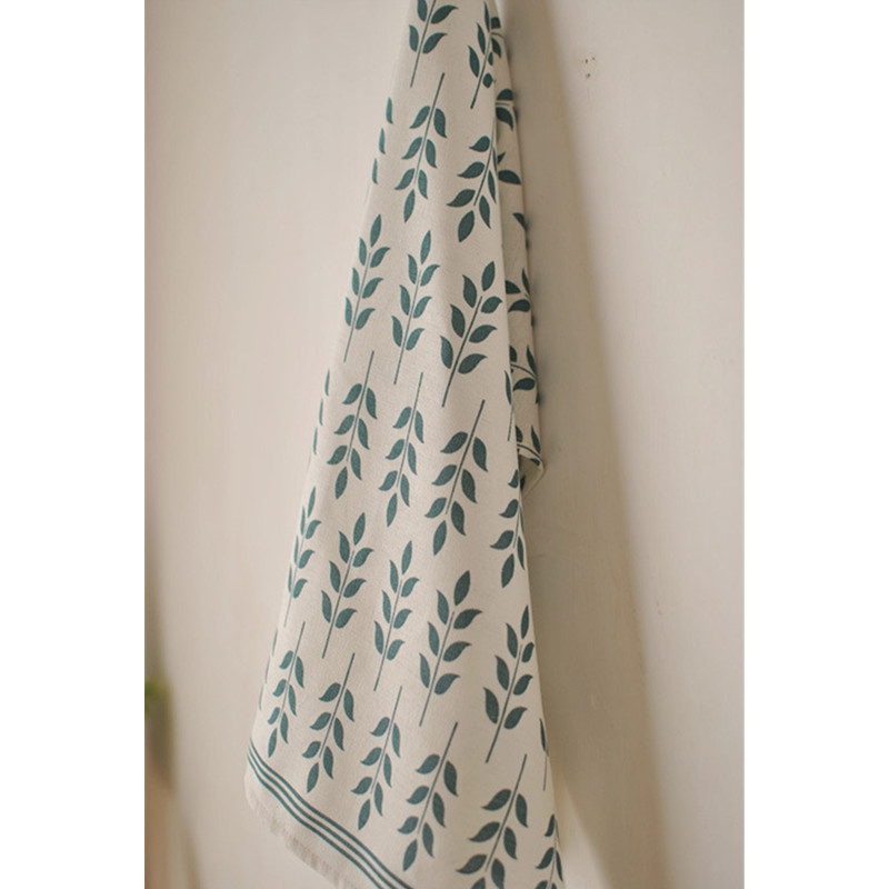 45*60cm julhandduk linneblad tryckta bordsunderlägg kökshanddukar disk städduk bordsöverdrag hemtextil