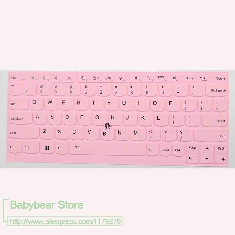 Silicone Keyboard Cover Keyboard Protector For Lenovo Thinkpad Yoga 370 380 X390 / Thinkpad L13 yoga 13 13.3 inch: allpink