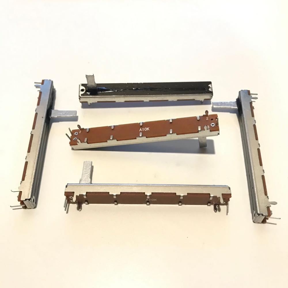 100Pcs SL6021N A10K 75Mm Enkele Gezamenlijke Mixer Fader Potentiometer/Handvat Lengte 15MMC